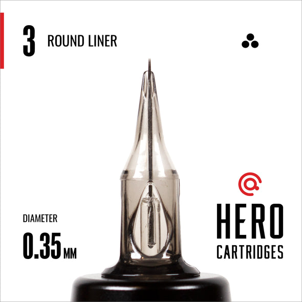 Hero Cartridges - Round Liners (20/Box)