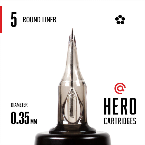 Hero Cartridges - Round Liners (20/Box)
