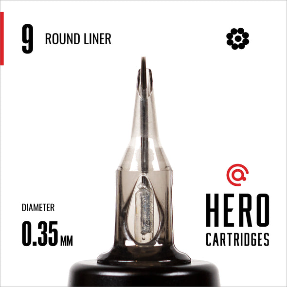 Hero Cartridges - Round Liners (20/Box)