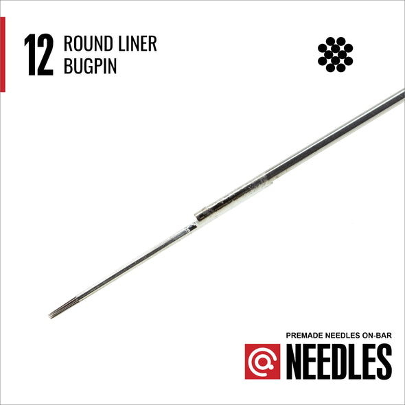 Bugpin Round Liners - Traditional On-Bar Needles-LegendRotary.com
