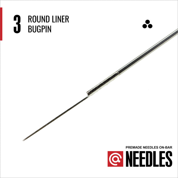 Bugpin Round Liners - Traditional On-Bar Needles-LegendRotary.com
