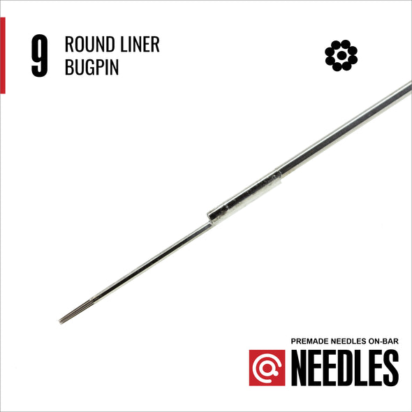 Bugpin Round Liners - Traditional On-Bar Needles-LegendRotary.com